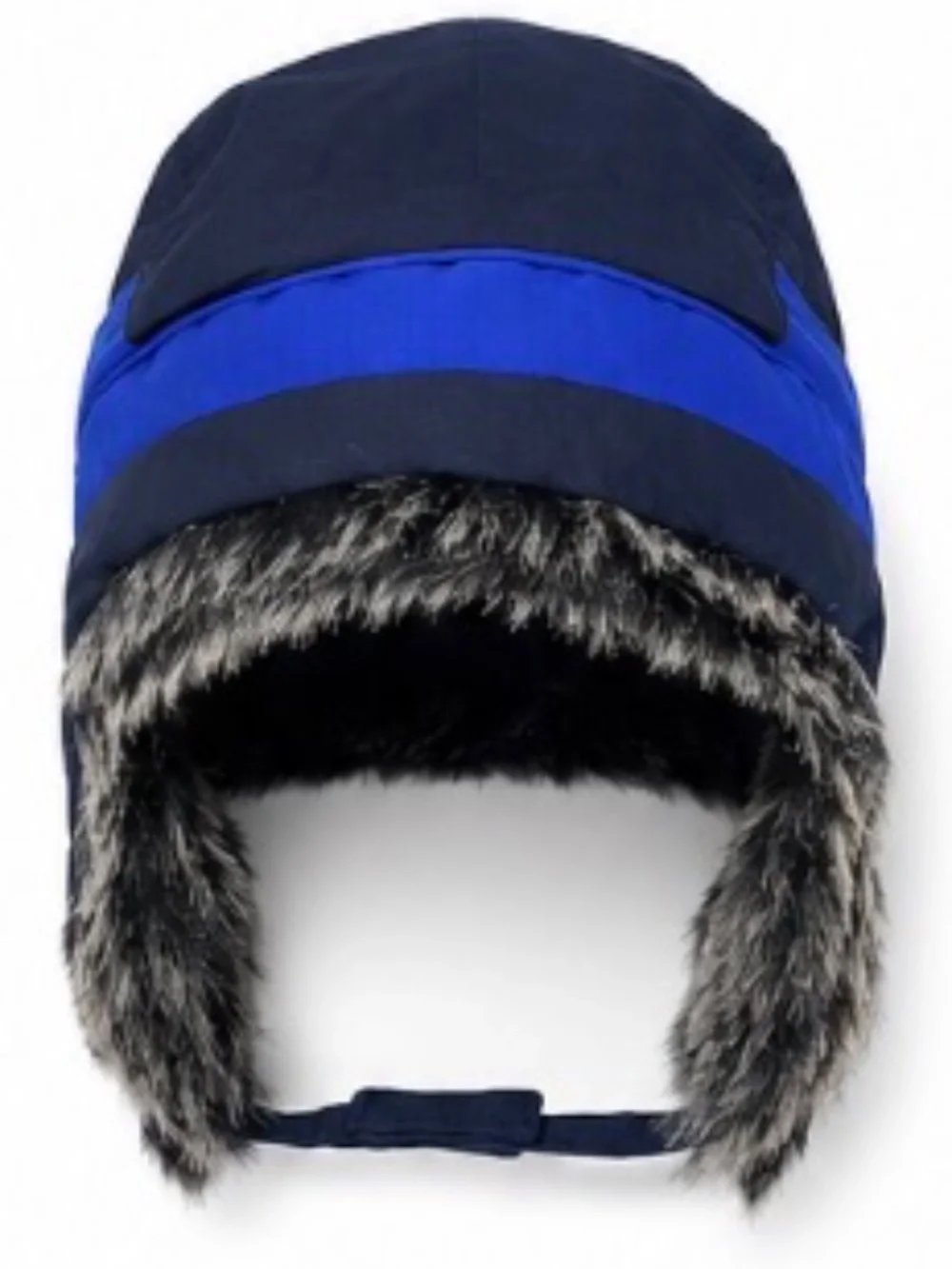 The Children's Place Kids Faux Fur Trapper Hat – Navy/Blue – Size M (2T–3T) – NW
